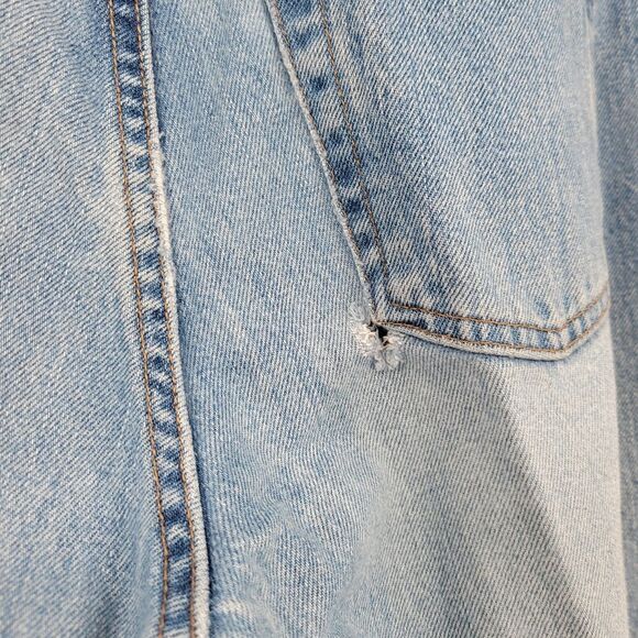 Old Navy Vintage 90s Y2K Low Rise Flare  Blue Jeans Denim Women's Distressed - Picture 8 of 13